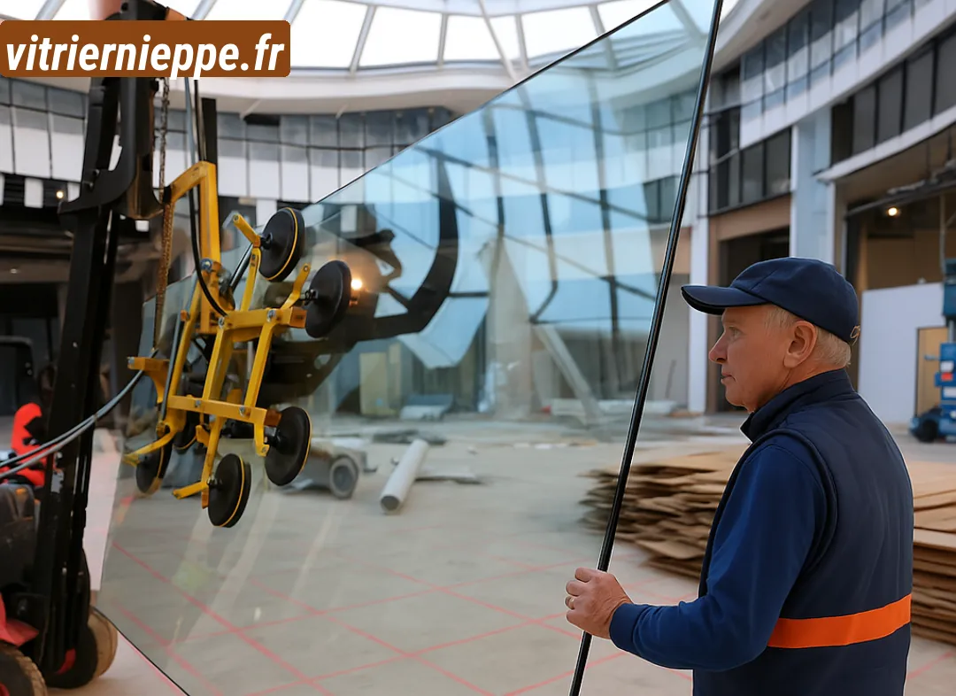 Remplacement de vitrine magasin Nieppe